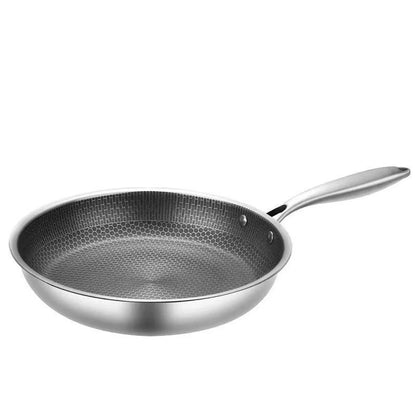 Honeycomb Stainless Steel Frying Pan